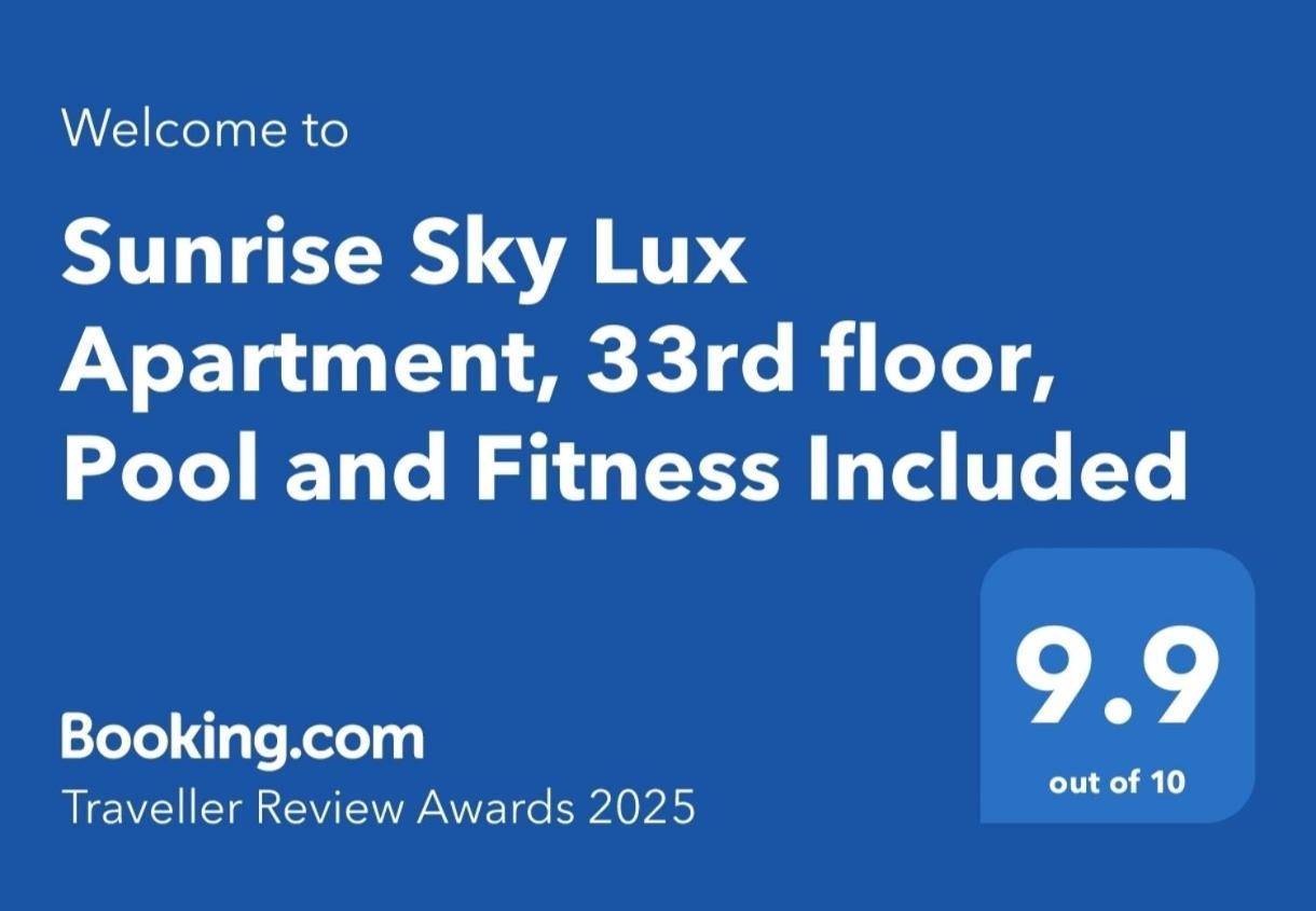Sunrise Sky Lux Apartment, 33Rd Floor, Pool And Fitness Included Skopje Ngoại thất bức ảnh